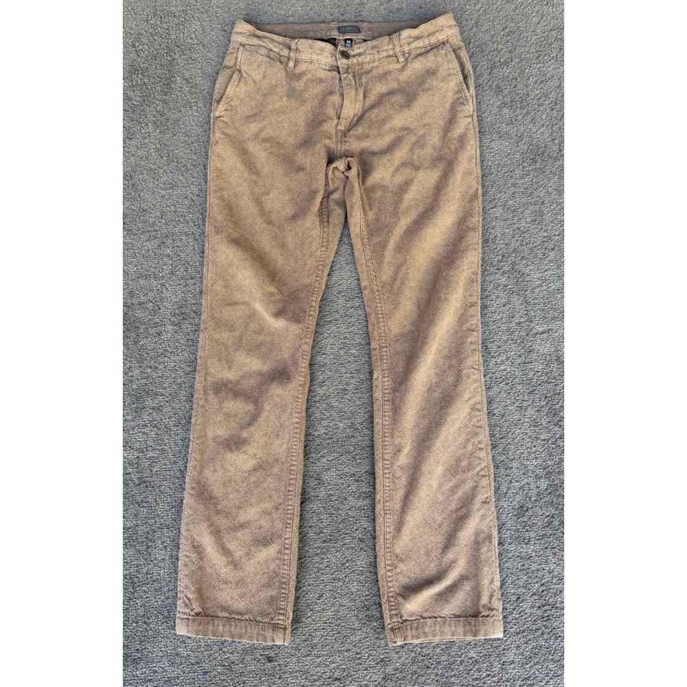 Obey Propaganda Mens Brown Textured Canvas Straight Leg Pants Size 30 Streetwear